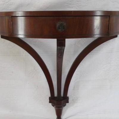 Mahogany Edwardian Demi Lune Hanging Shelf