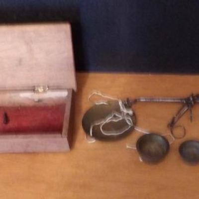 Antique Gold Balance Scale 