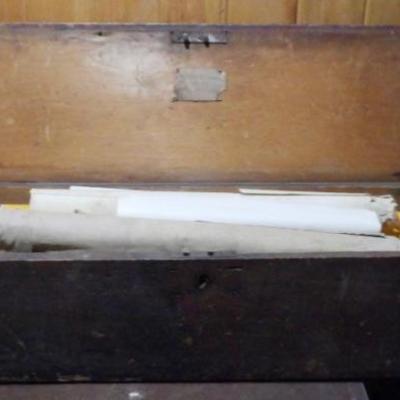Chart Case In Old Blue Paint