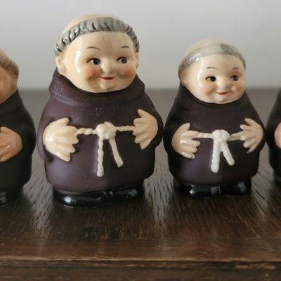 Monk Salt & Pepper Shakers