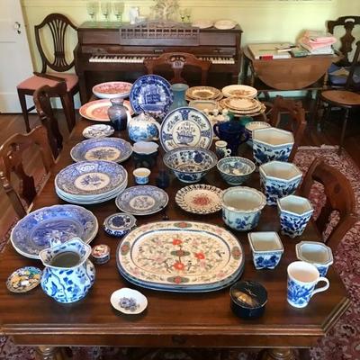 A fabulous collection of blue and white porcelain