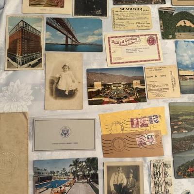 BUY IT NOW! LOT RBH $ 20 Vintage Ephemera  Post Cards and stamps