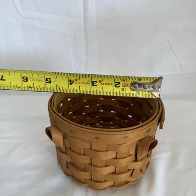 Buy It Now! $10 2006 Longaberger limited edition American Cancer Society basket 3.5 x 5"