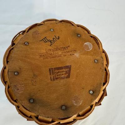 Buy It Now! $10 2006 Longaberger limited edition American Cancer Society basket 3.5 x 5"