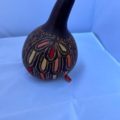BUY IT NOW! $8 Hand Painted Gourd Bird