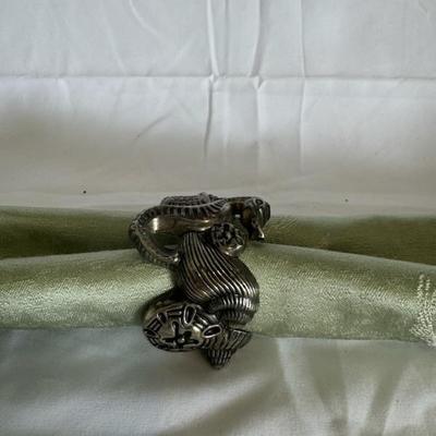 BUY IT NOW! $8 Godinger Silver Plate Napkin Rings 