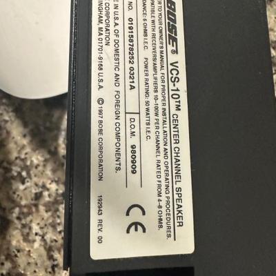BUY IT NOW! $40 BOSE  VCS-10 Center Channel SpeakerTested, Working