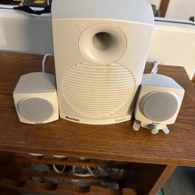 BUY IT NOW! $ 20  Boston Acoustics BA635 Computer Powered Subwoffer Surround Sound Speakers