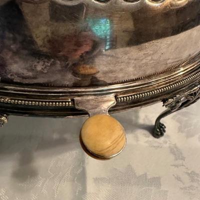 BUY IT NOW!  $170 OBO Early 20th Century English Edwardian Elkington & Company Silver Plate Domed Revolving Lid Serving Dish