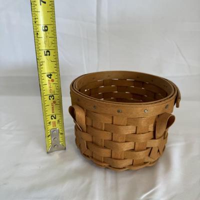 Buy It Now! $10 2006 Longaberger limited edition American Cancer Society basket 3.5 x 5"
