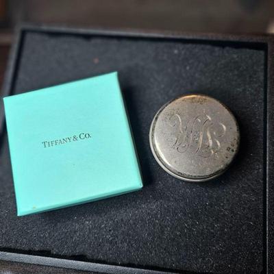 1930s Sterling Silver Tiffany & Co Round Ring Box
