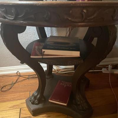 1800’s lion claw side table