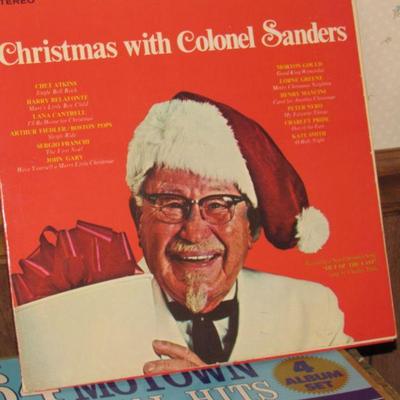 Col Sanders LP plus other LP records 