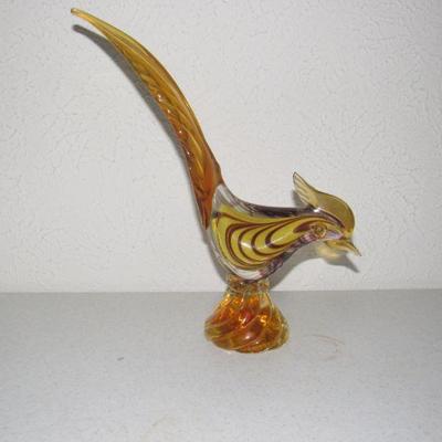 Art glass pheasant 