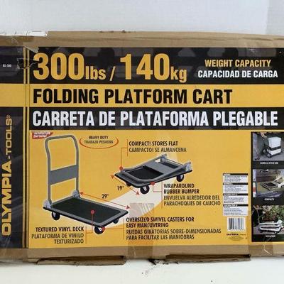 DILA227 Olympia Tools Folding Platform Cart	New in box from Olympia tools Platform folding cart.
