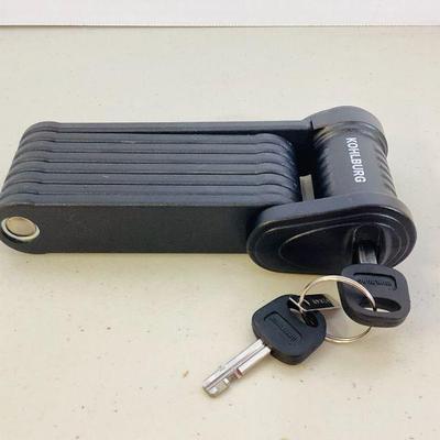 HAYE112 Kohlburg Bike Lock	Security folding lock. Heavy duty lock, German security standard.Â 

