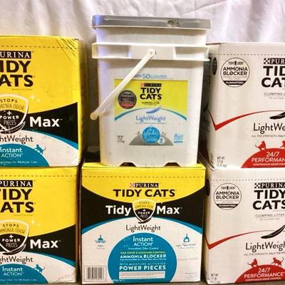 DILA904 Purina Cat Litter	6, unopened, 17lb boxes of Purina Tidy Cats litter.Â 
