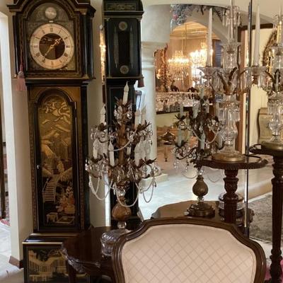 Zeeland chinoiserie grandfather clock