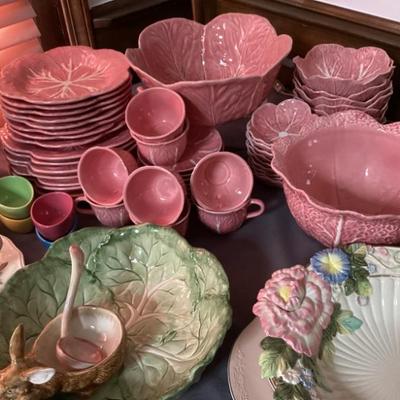 Fritz and Floyd and vintage pink cabbage Italian dinner set