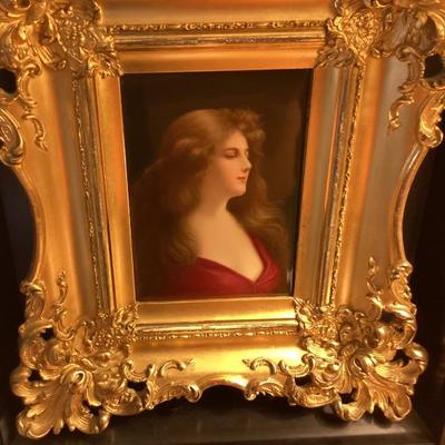 19th century portrait plaque