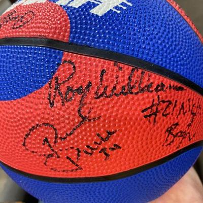 autographed KU basketball