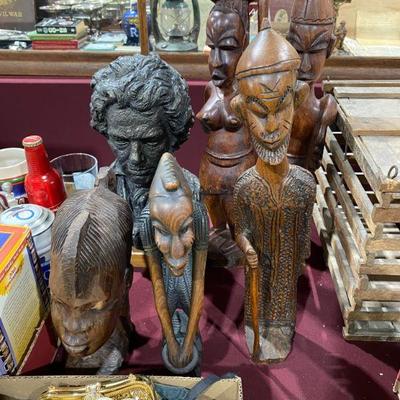 Carved African Sculptures- Benin Culture