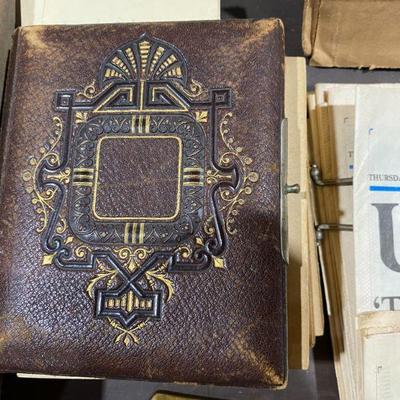 Photo album- Victorian cabinet cards and tin types