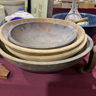 Primitive Wooden bowls