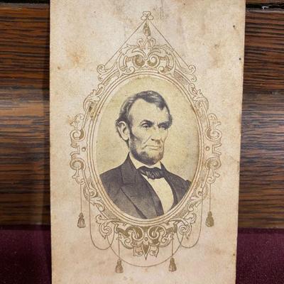 Abraham Lincoln Cabinet Card