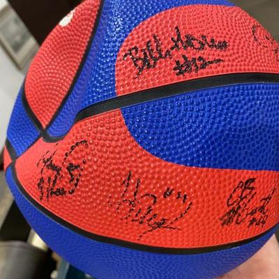 autographed KU basketball