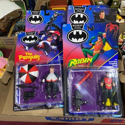 Carded Batman figures