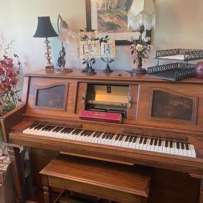 Vintage player piano