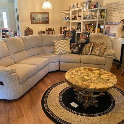 Beige sectional 