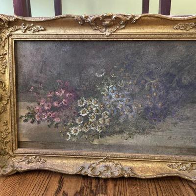 Antique floral Oil Painting