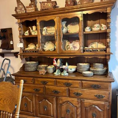 Hutch with large desert rose collection