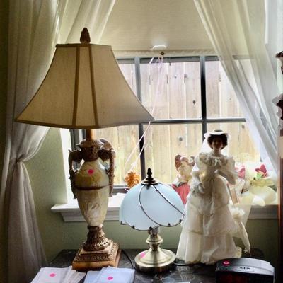 Lamp, bride doll