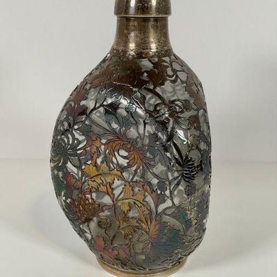 Sterling Overlay Decanter - Chinese Yuchang