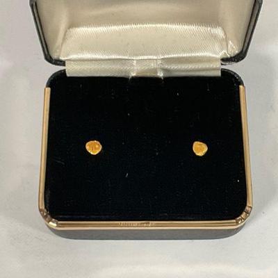 Gold Nugget earrings