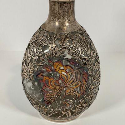 Sterling Overlay Decanter - Chinese