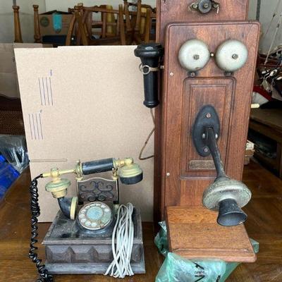 MIM034 Two Vintage Telephones