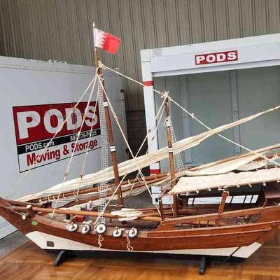 MIM011 - Wooden Model Sail Boat