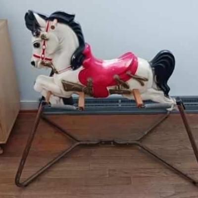 Vintage prancer pony spring bounce riding toy

See online pre-sale to purchase this item now! Link is also in sale description....