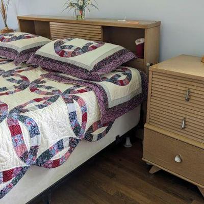 MCM bedroom suite (bed & nightstand)