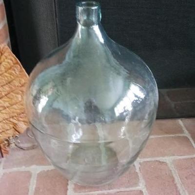 Antique demijohn bottle