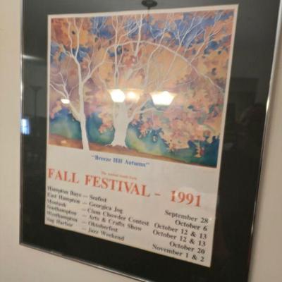 Festival posterswood stand