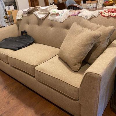 Lazy Boy 80inches Queen Sleeper sofa, mahogany fabric, style 510634