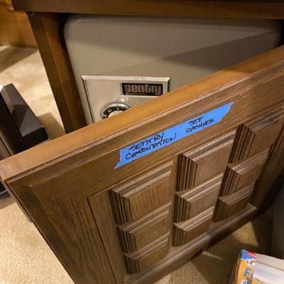 Sentry floor safe with cabinet