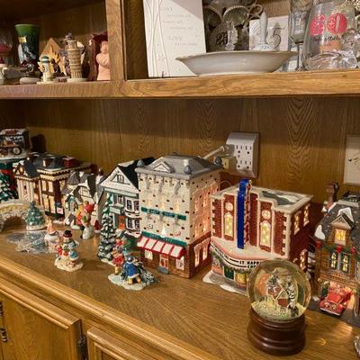 Christmas Village set by Department 50, Village Square, Russ Berries & Co., Yuletide