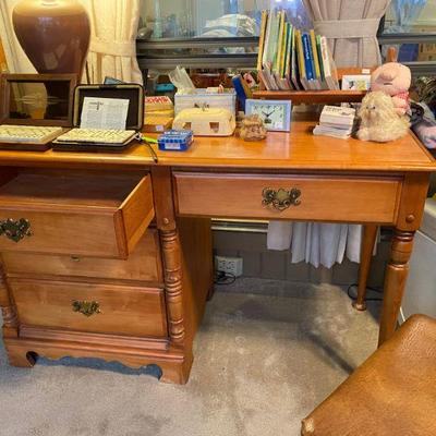Maple childs desk with chair, BetterMade by Allman Cummings