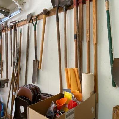 Garden tools, shovels and more